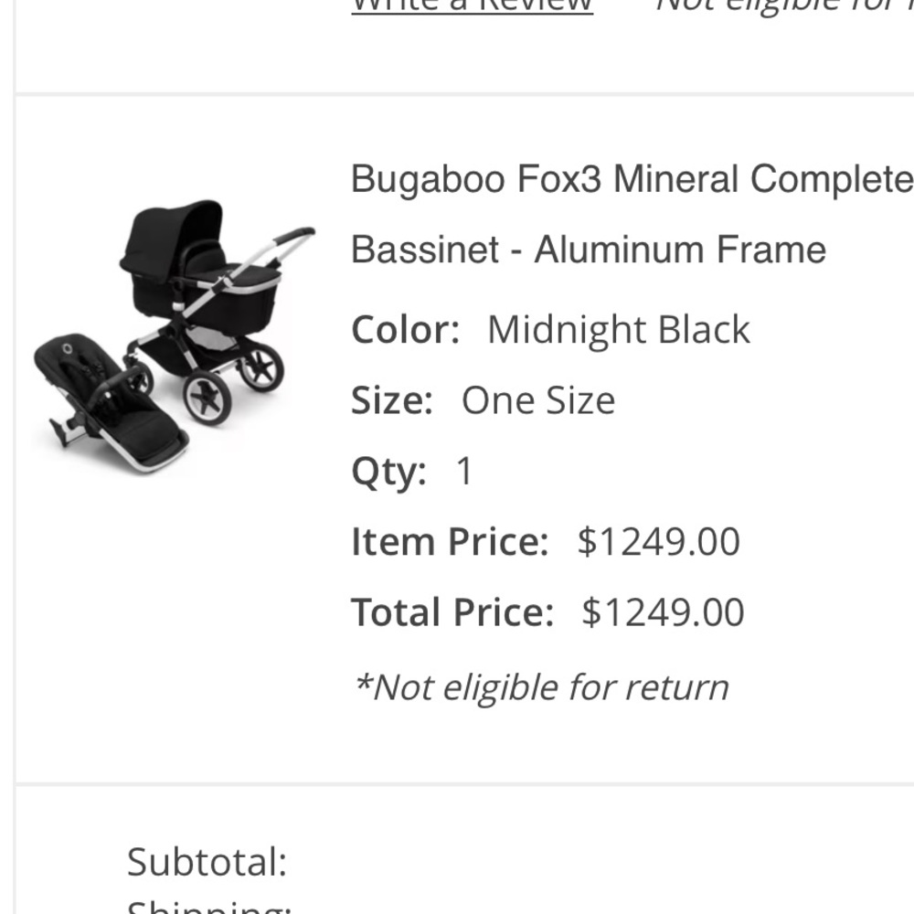 BUGABOO BABY STROLLER - Picture 5 of 8